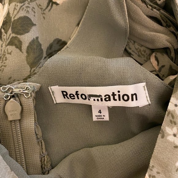 Reformation Twilight Dress in Verde - Picture 10 of 16